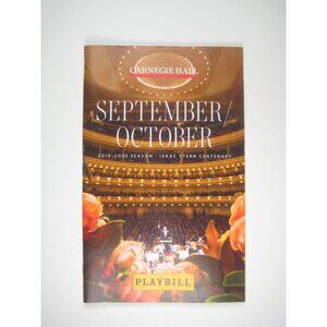 Carnegie Hall September 2019 Playbill Munich Philharmonic NYC Tchaikovsky